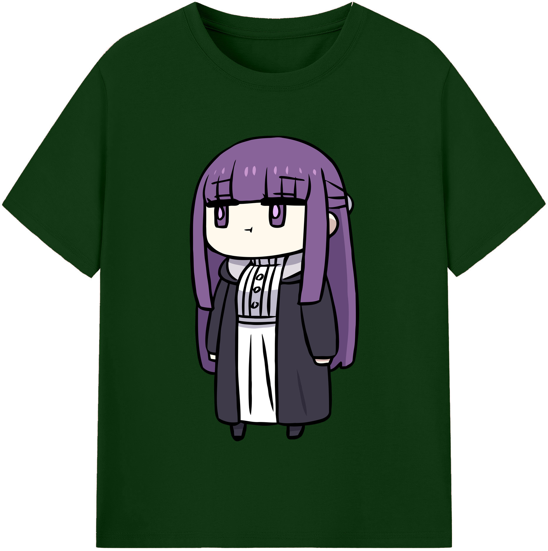 （画像用） 葬送のフリーレン Frieren 綿100％半袖Tシャツ（フロントプリント）